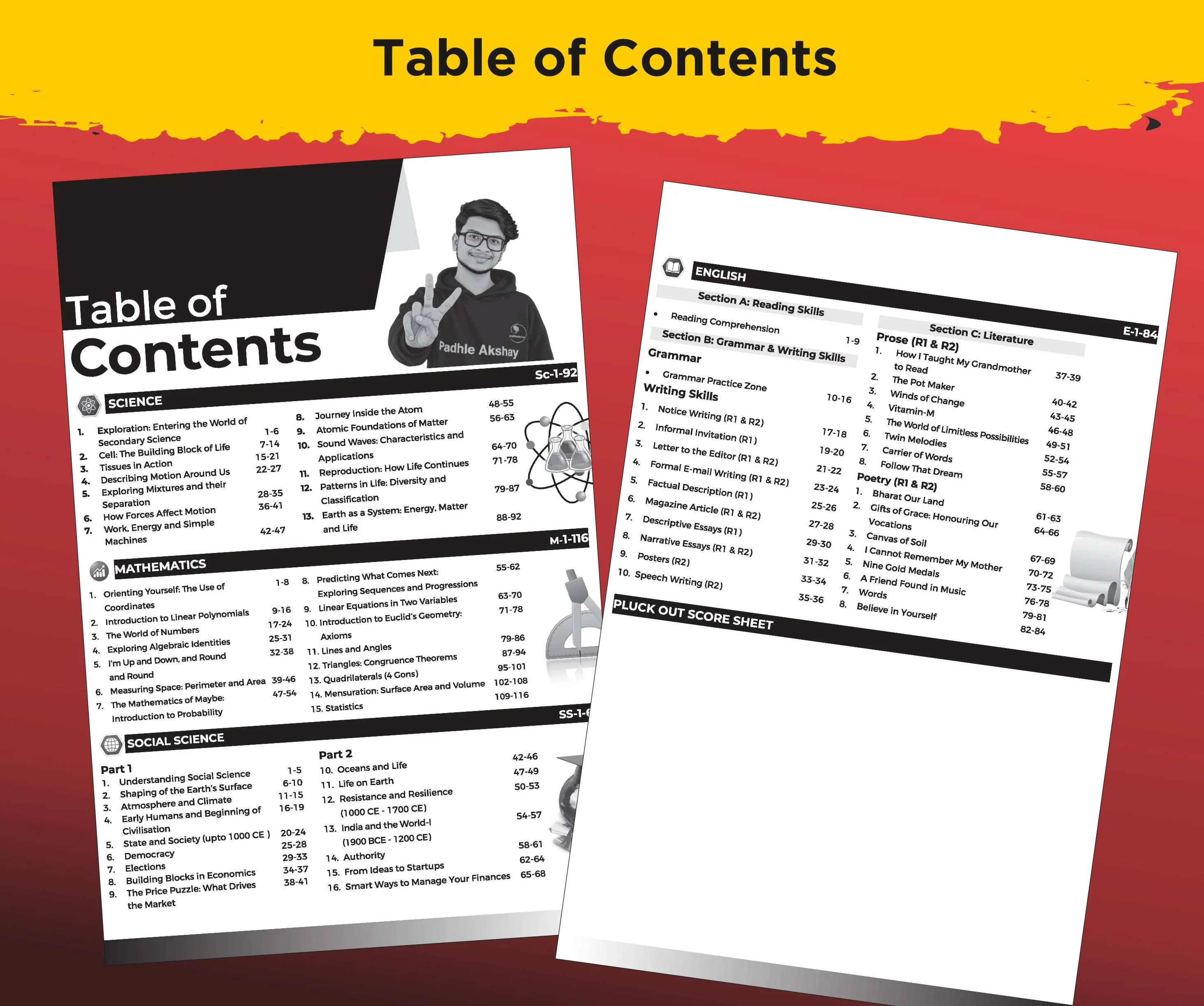 TYQ - This Year Questions - CBSE Class 9 Chapter- wise Competency Questions for Boards 2027 Science, Mathematics, Social Science & English by Padhle Akshay - Image 3