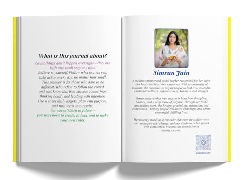 Unfollow the Rules - a Wellness Journal & Daily Planner to improve Mental Health and self-care | Mindset, Self-Discovery, Self-esteem, Gratitude & Motivation | Hardbound Undated A5 Journal | 216 Pages - Image 2
