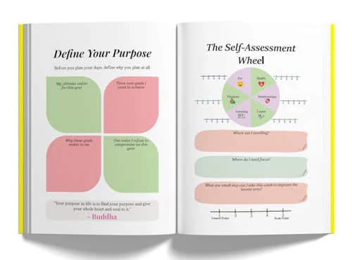 Unfollow the Rules - a Wellness Journal & Daily Planner to improve Mental Health and self-care | Mindset, Self-Discovery, Self-esteem, Gratitude & Motivation | Hardbound Undated A5 Journal | 216 Pages - Image 3